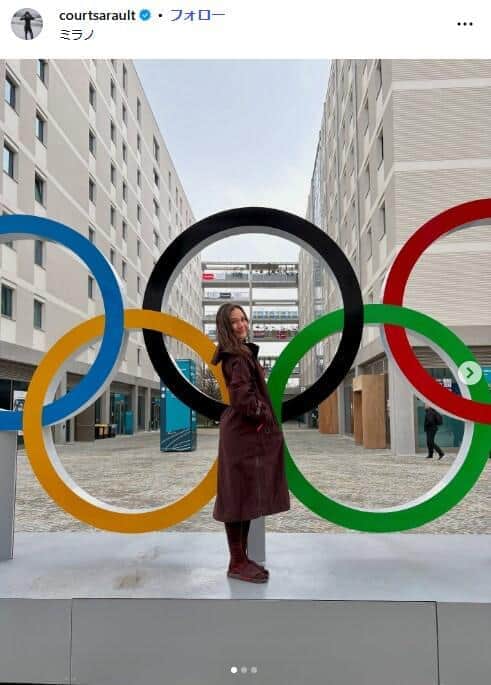 コートニー・サロール選手のインスタグラム（＠courtsarault）より