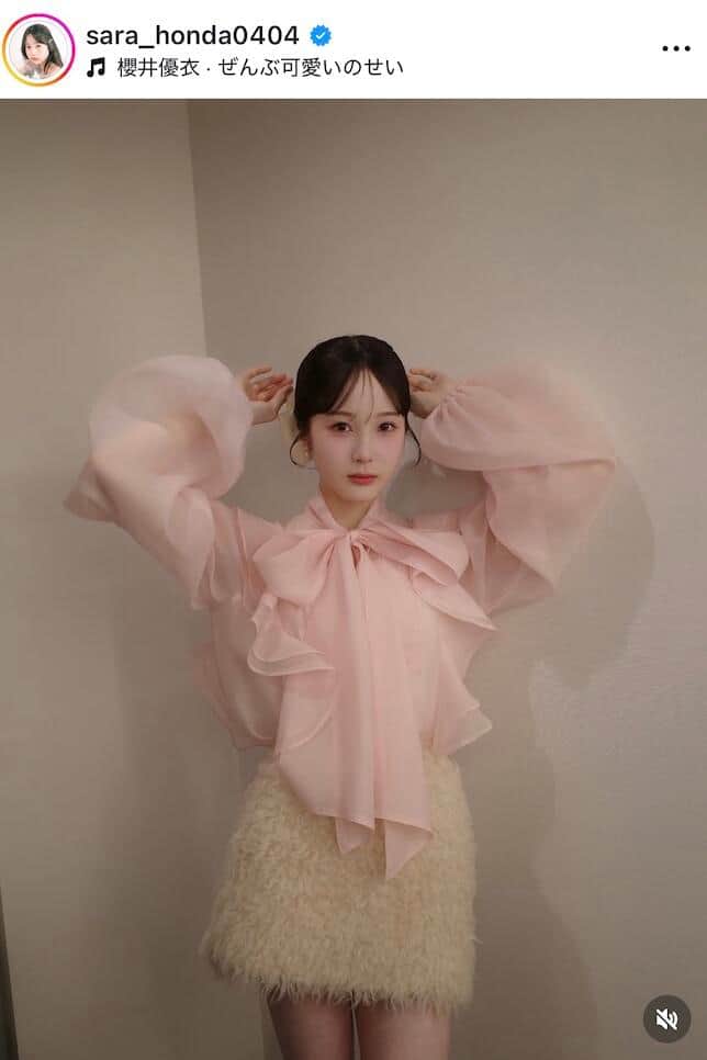 本田紗来さんのインスタグラム（＠sara_honda0404）より