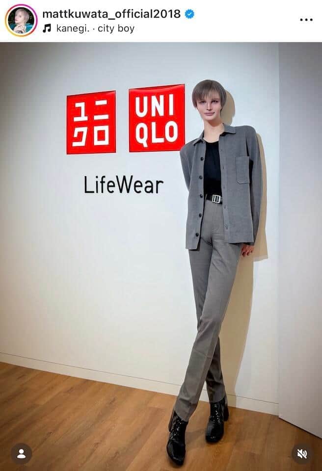 Mattさんのインスタグラム（＠mattkuwata_official2018）より