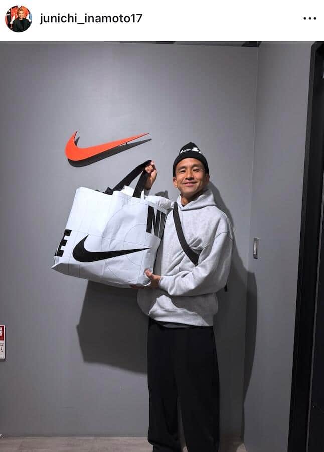 稲本潤一さんのインスタグラム（＠junichi_inamoto17）より