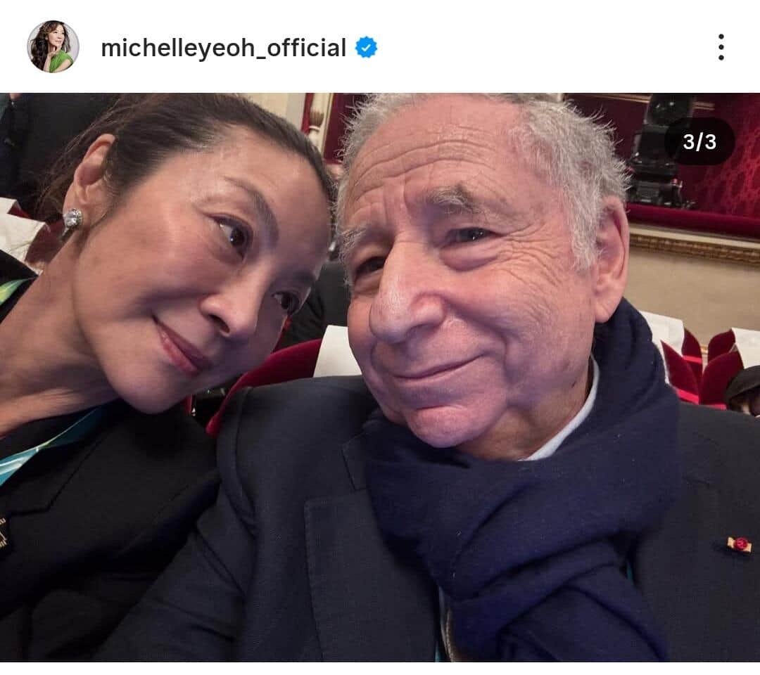 ミシェル・ヨーさんのインスタグラム（＠michelleyeoh_official）より