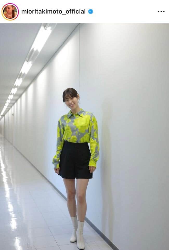 瀧本美織さんのインスタグラム（＠mioritakimoto_official）より