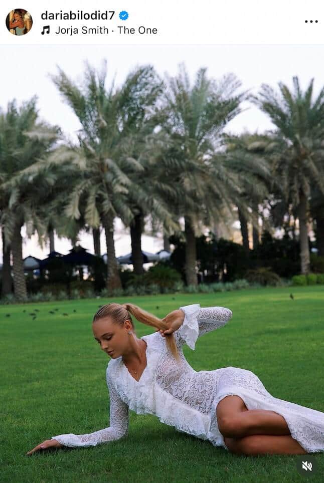 ダリア・ビロディドさんのインスタグラム（＠dariabilodid7）より