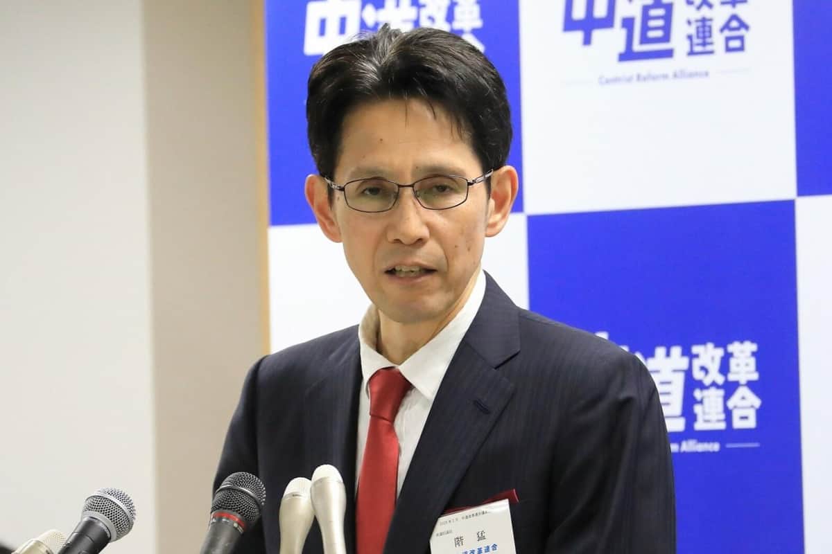 中道改革連合・階猛衆院議員（2026年2月13日撮影）