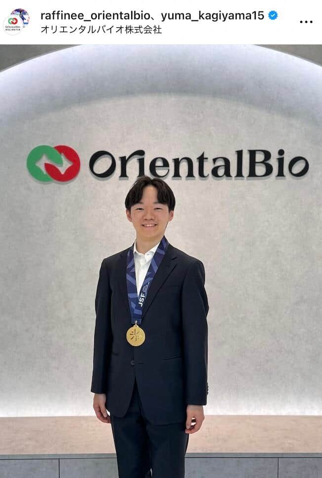 鍵山優真選手のインスタグラム（＠yuma_kagiyama15）より