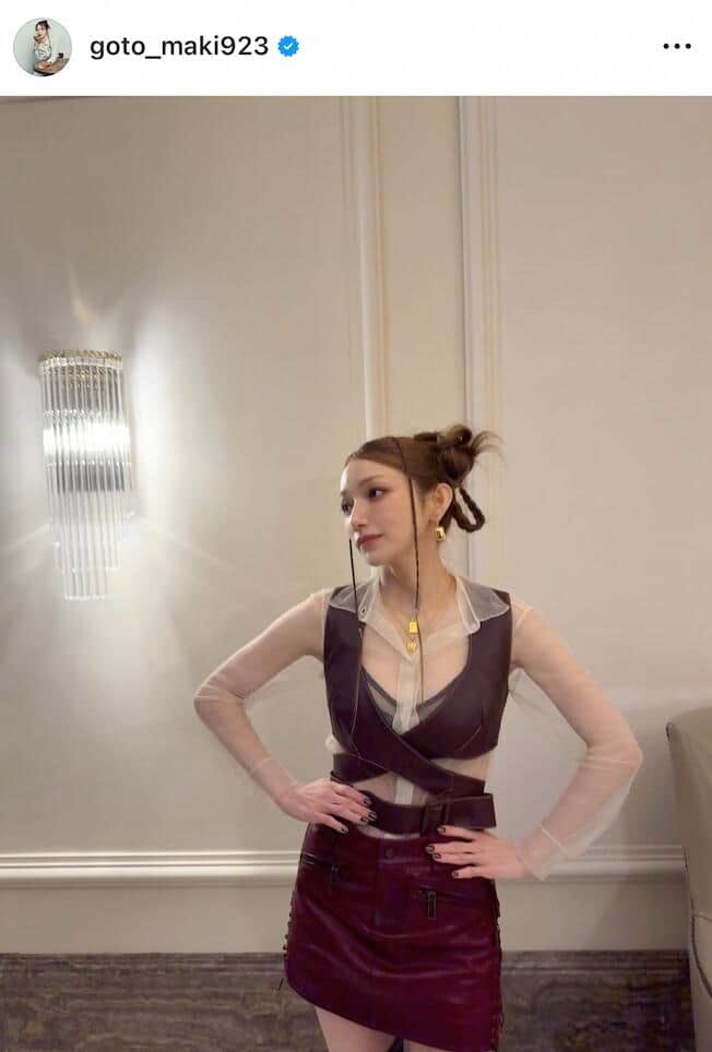 後藤真希さんのインスタグラム（＠goto_maki923）より
