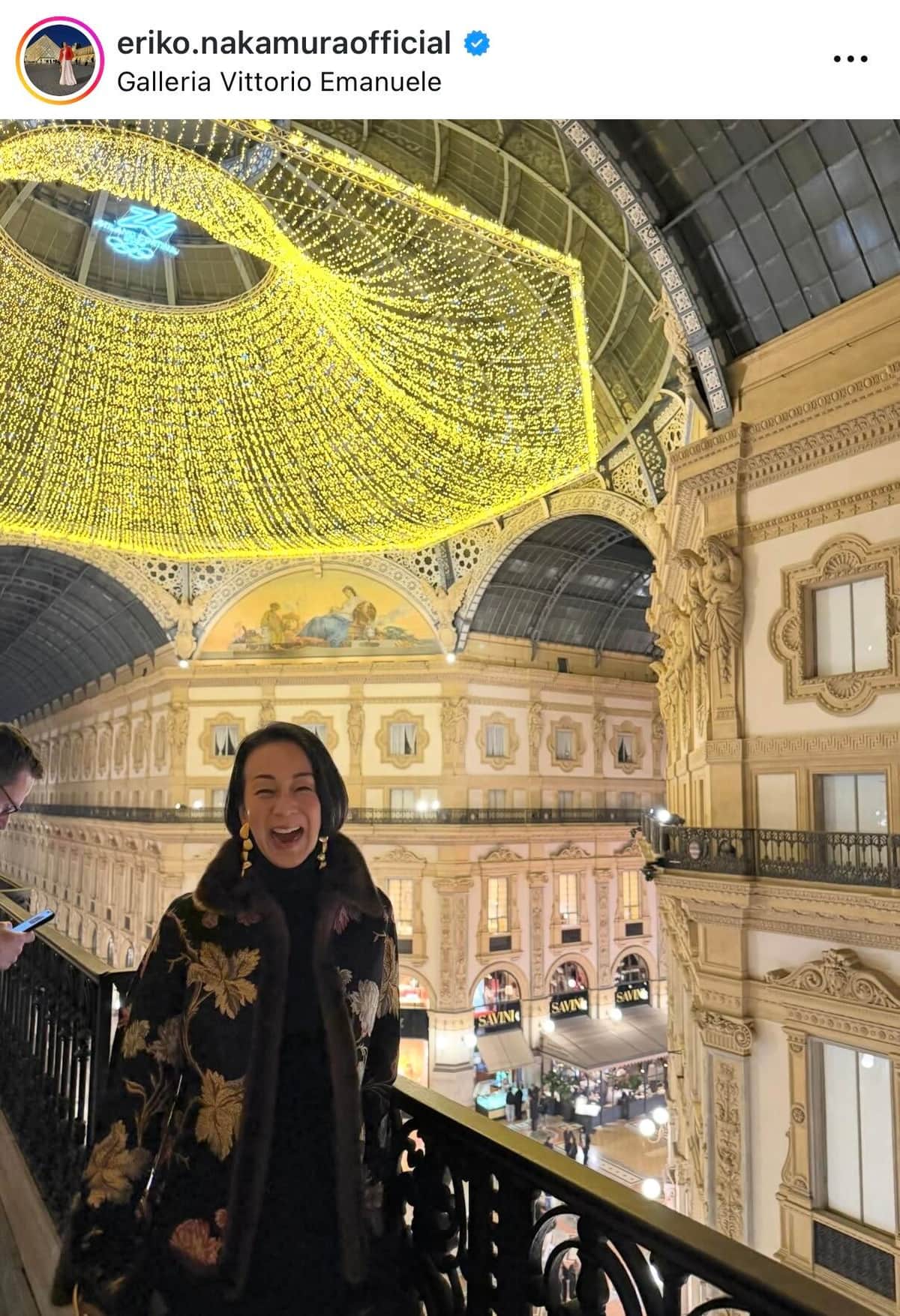 中村江里子さんのインスタグラム（＠eriko.nakamuraofficial）より
