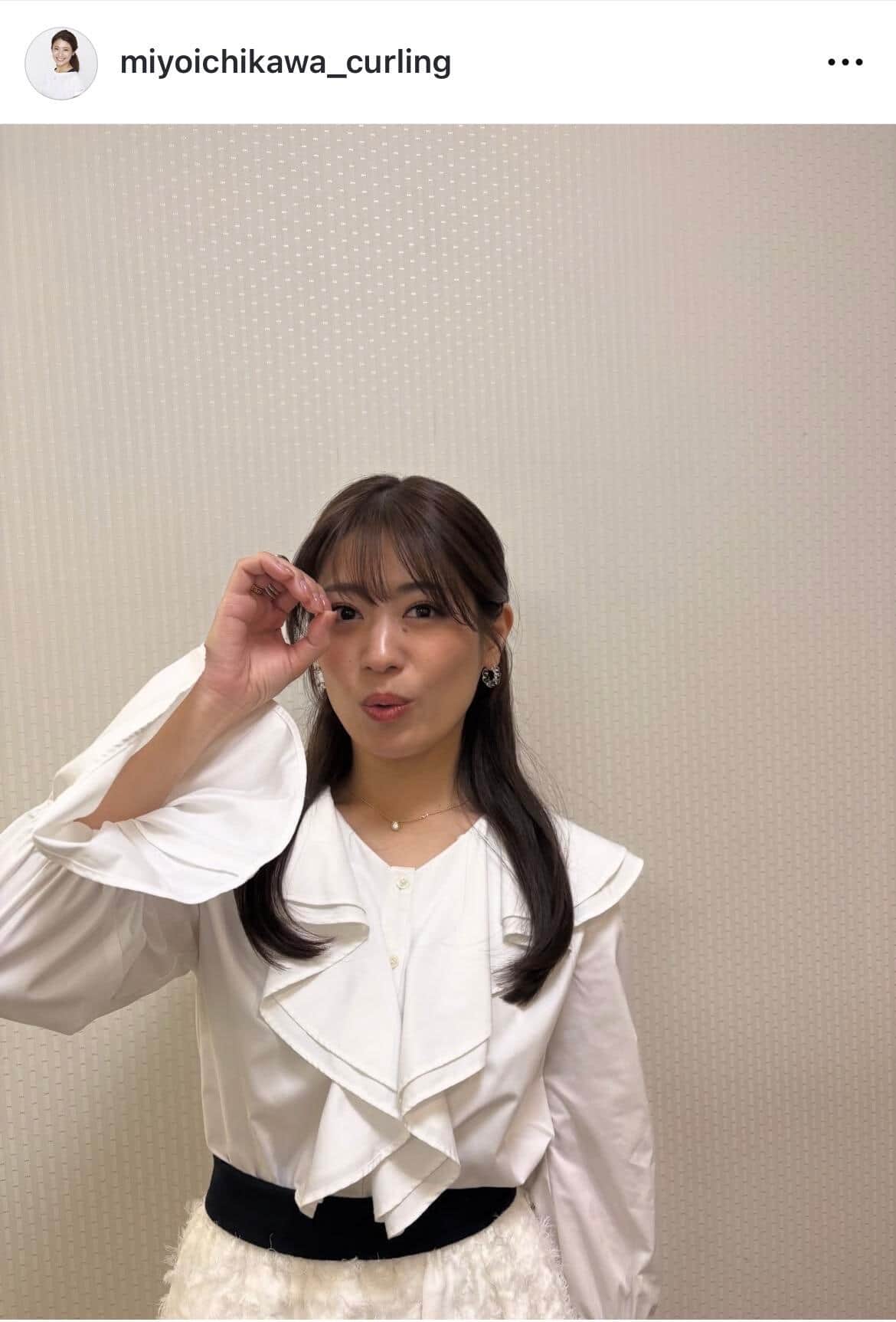 市川美余さんのインスタグラム（＠miyoichikawa_curling）より
