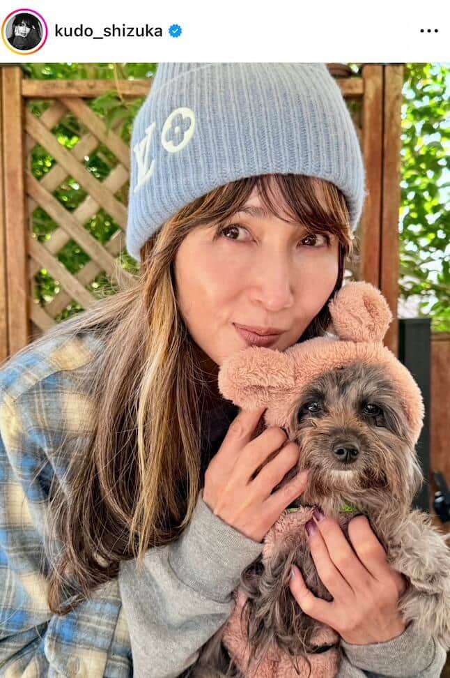 工藤静香さんのインスタグラム（＠kudo_shizuka）より