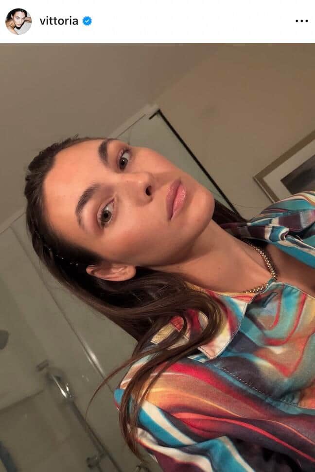 ヴィットリア・チェレッティさんのインスタグラム（＠vittoria）より