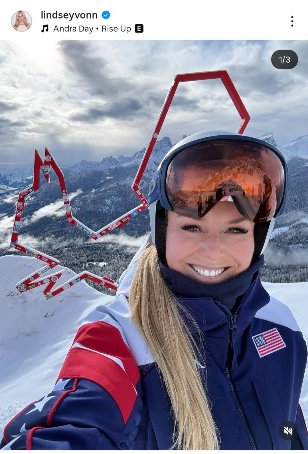 転倒で大怪我「スキーの女帝」リンゼイ・ボン、入院中も気丈...笑顔見せる　「元の自分を取り戻せています」