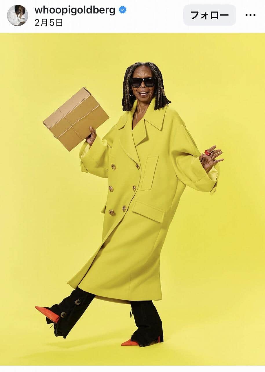 ウーピー・ゴールドバーグさんのインスタグラム（＠whoopigoldberg）より

