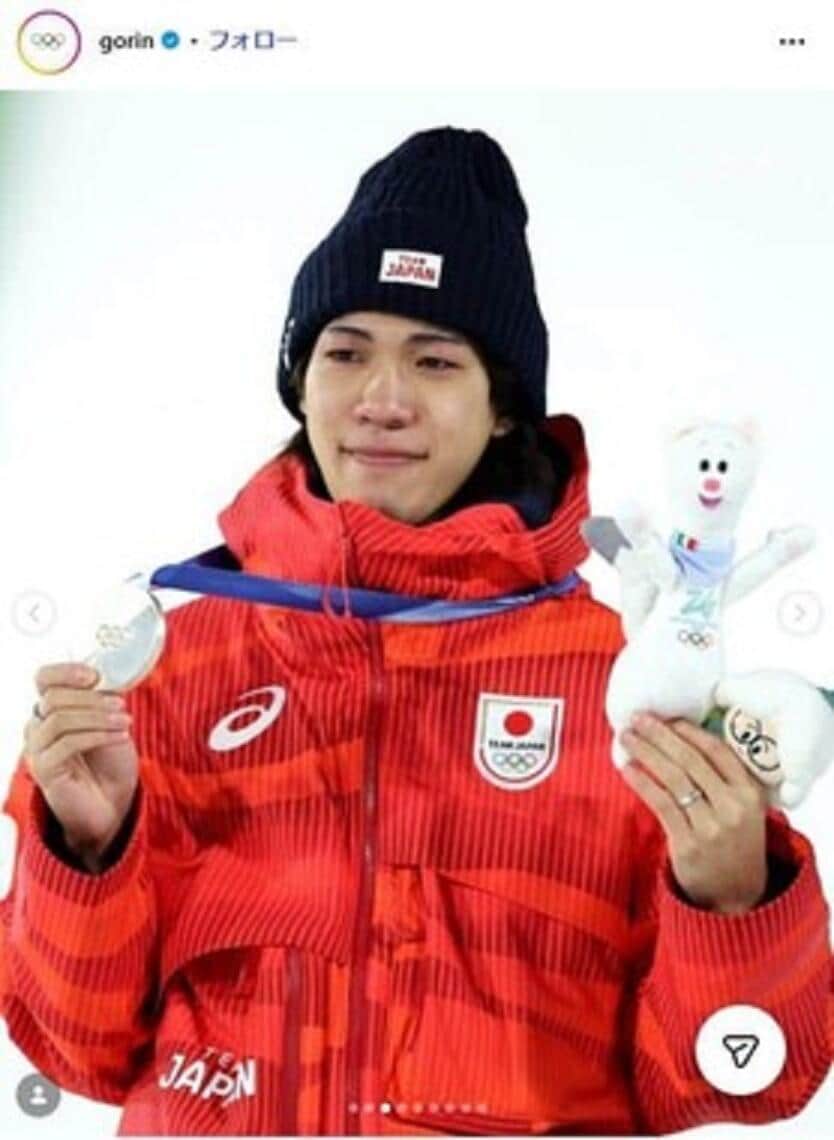 二階堂蓮選手（国際オリンピック委員会の公式インスタグラムから）