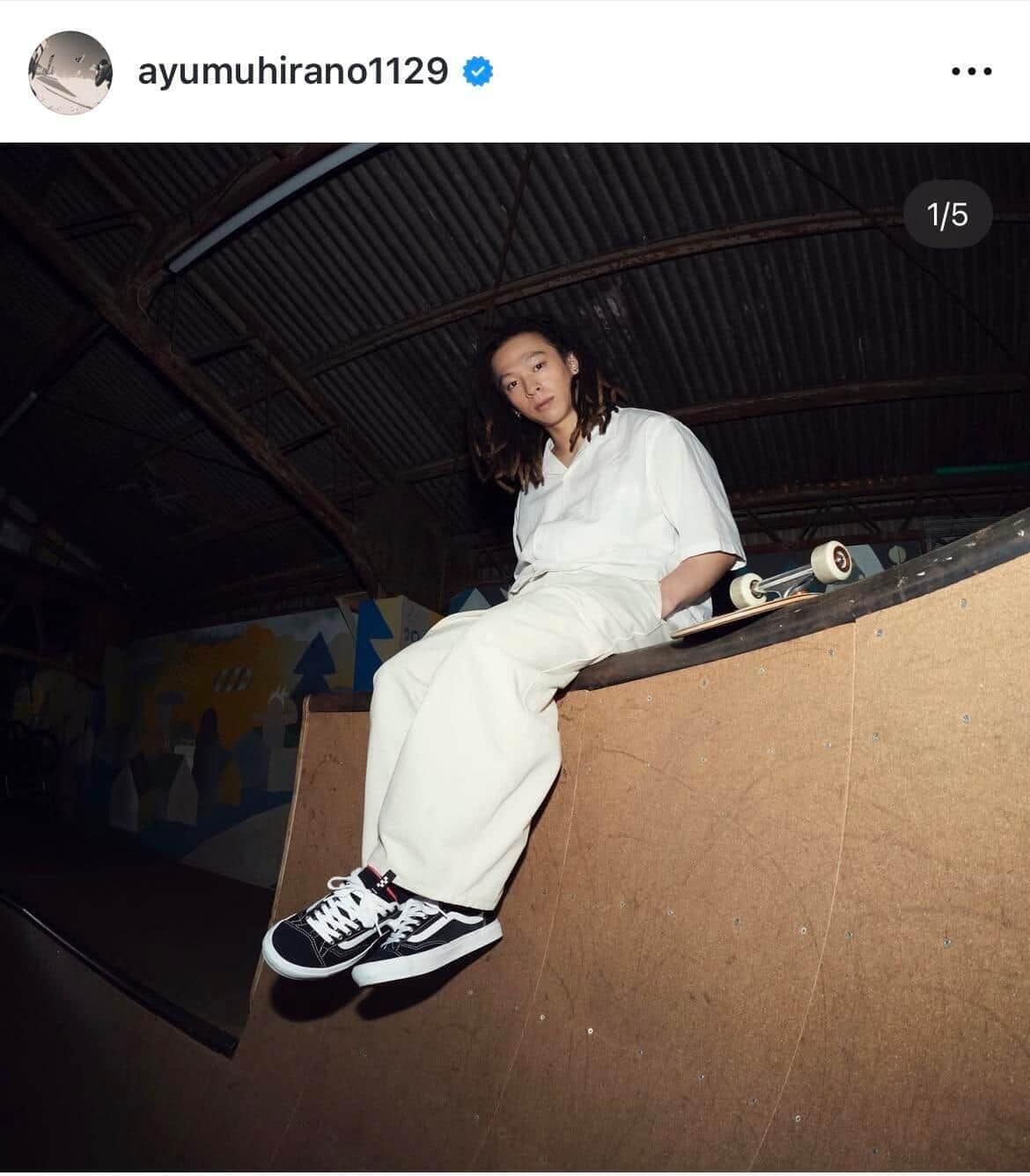 平野歩夢選手のインスタグラム（＠ayumuhirano1129）より
