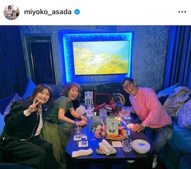 浅田美代子さんのインスタグラム（＠miyoko_asada）より