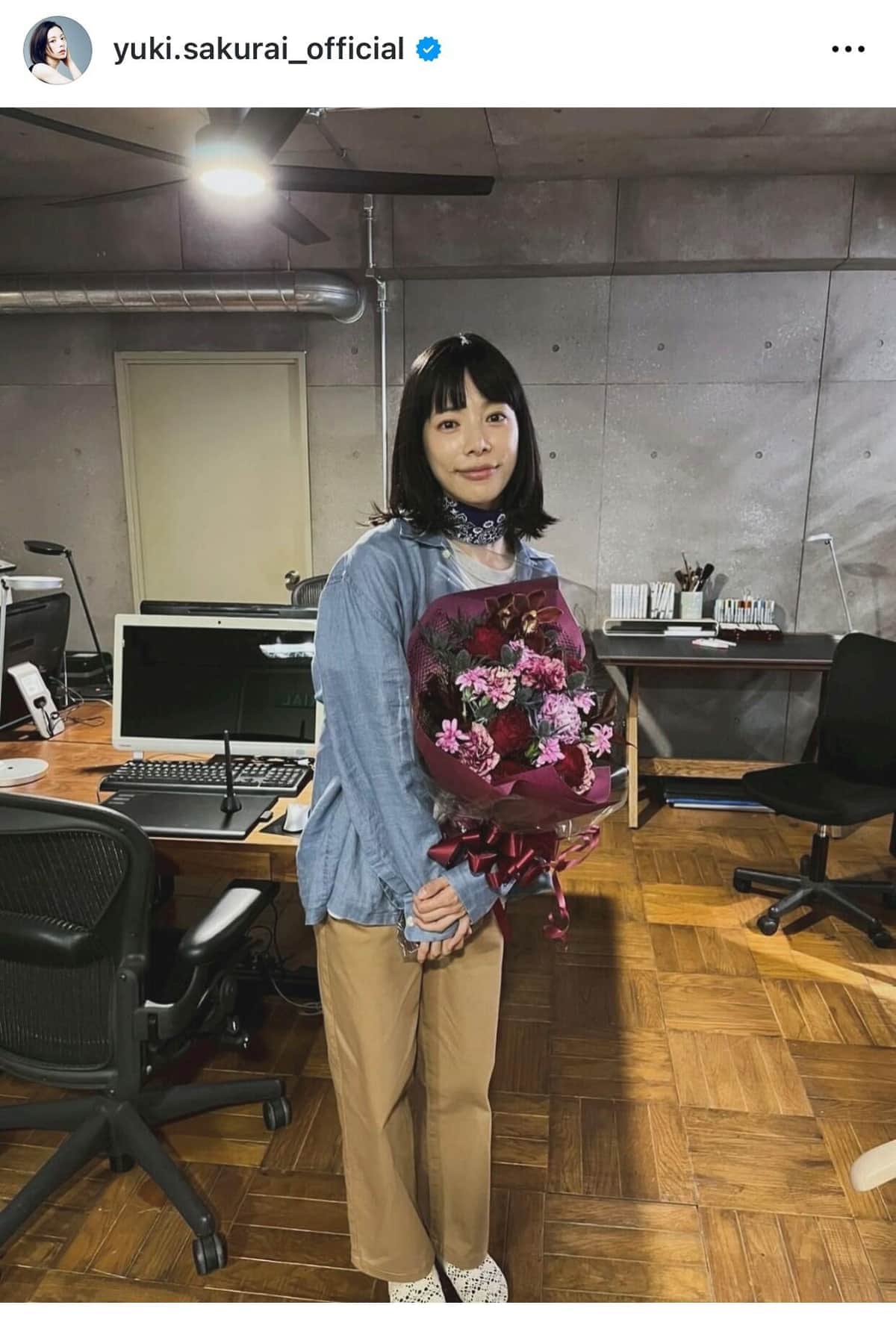 桜井ユキさん（本人インスタグラムより）