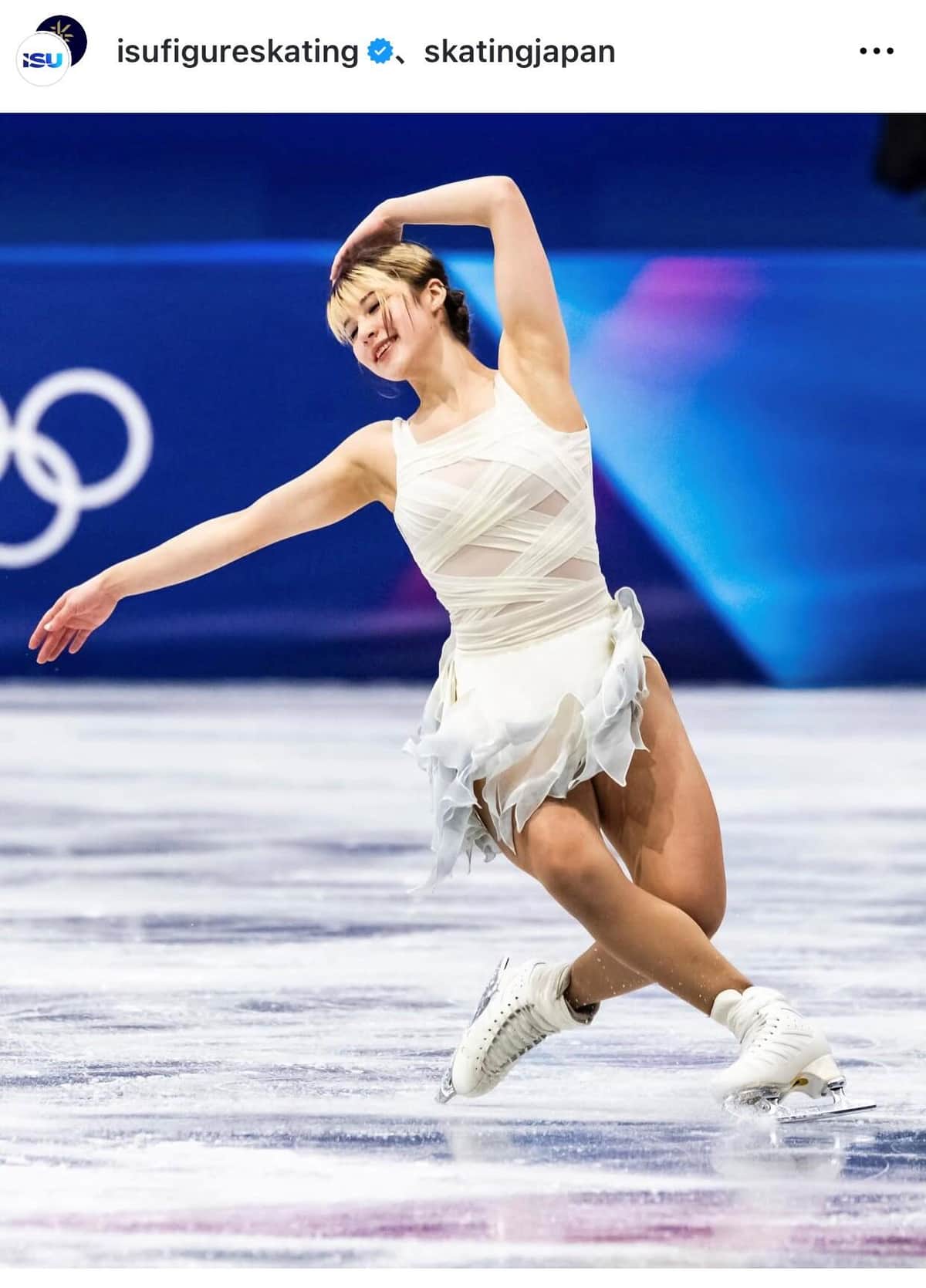 SP3位のリュウ選手（ISUインスタグラムより）