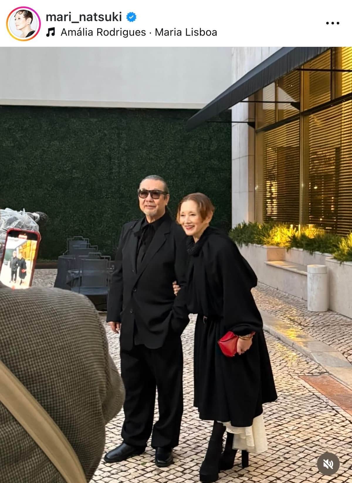 夏木マリさんのインスタグラム（＠mari_natsuki）より