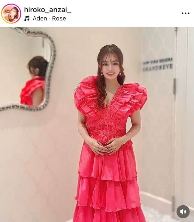 安西ひろこさんのインスタグラム（＠hiroko_anzai_）より