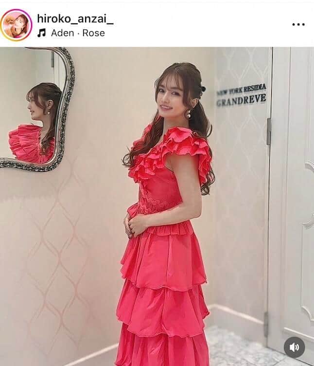 安西ひろこさんのインスタグラム（＠hiroko_anzai_）より