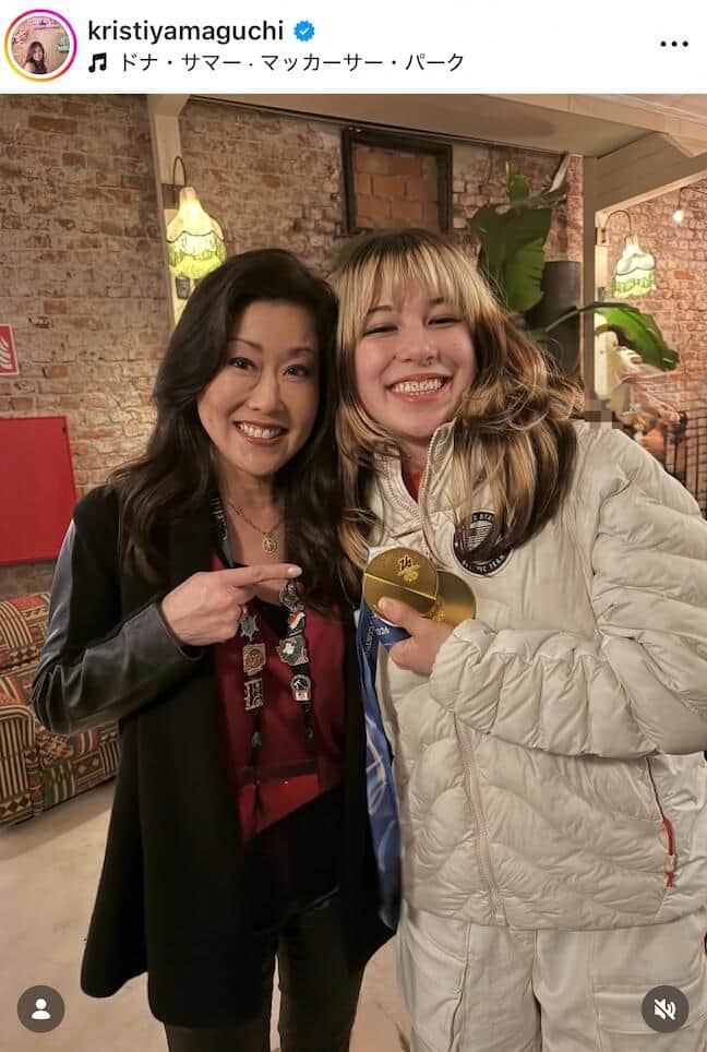 クリスティー・ヤマグチさんのインスタグラム（＠kristiyamaguchi）より