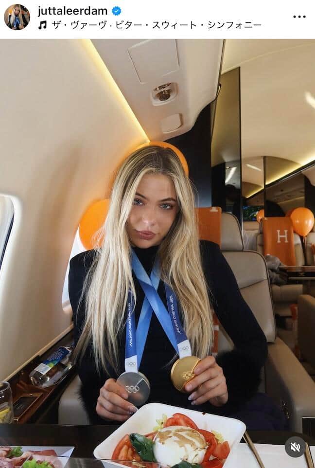 ユタ・レールダム選手のインスタグラム（＠juttaleerdam）より