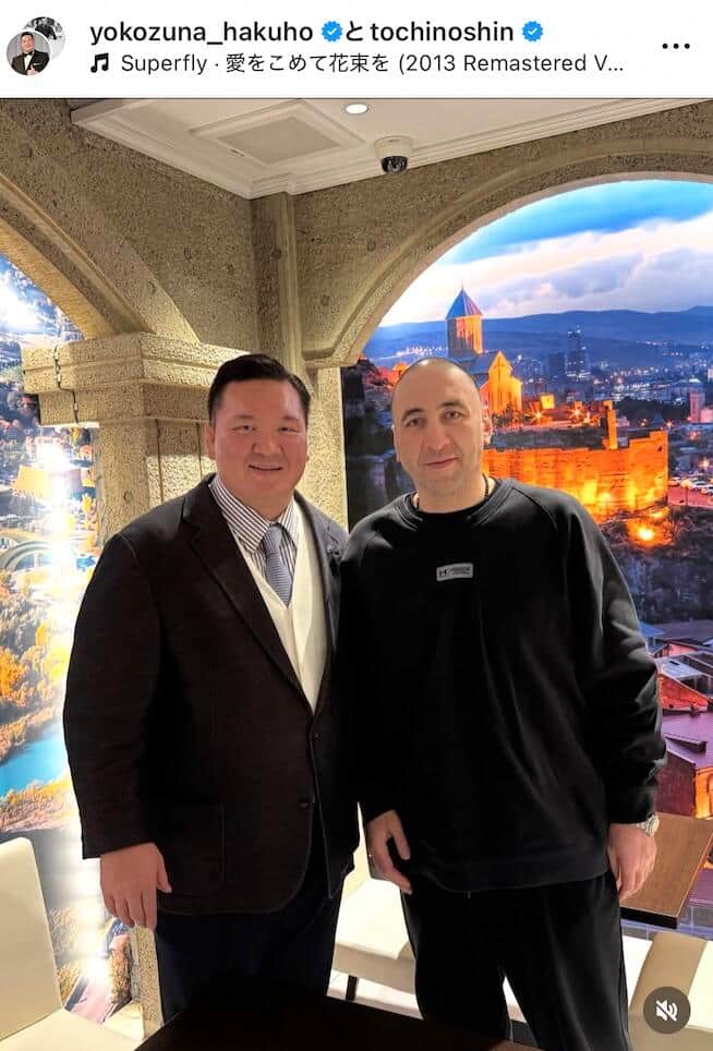 白鵬翔氏のインスタグラム（＠yokozuna_hakuho）より