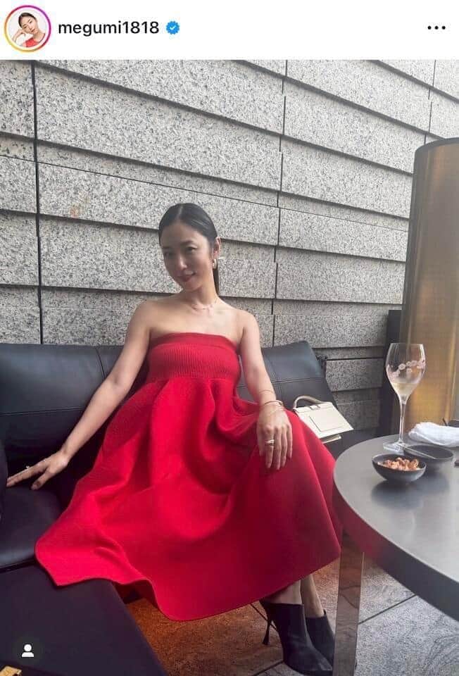 MEGUMIさんのインスタグラム（＠megumi1818）より