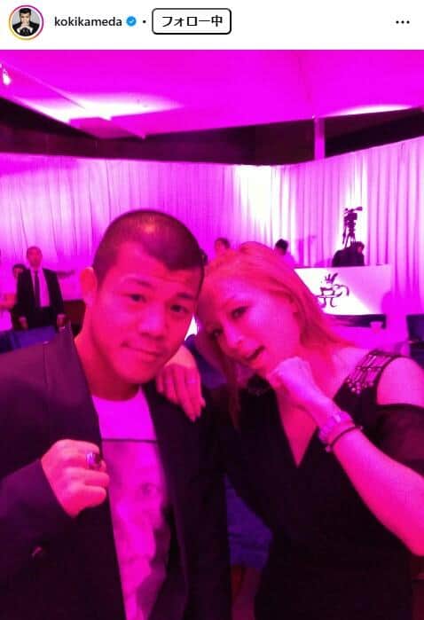 亀田興毅さんのインスタグラム（＠kokikameda）より