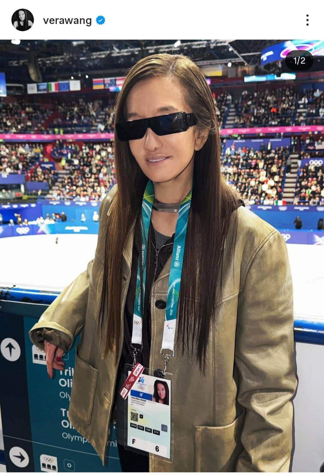 世界的デザイナーのヴェラ・ウォン76歳、変わらぬ美しさに衝撃走る　ミラノ五輪会場でPSYと2ショット