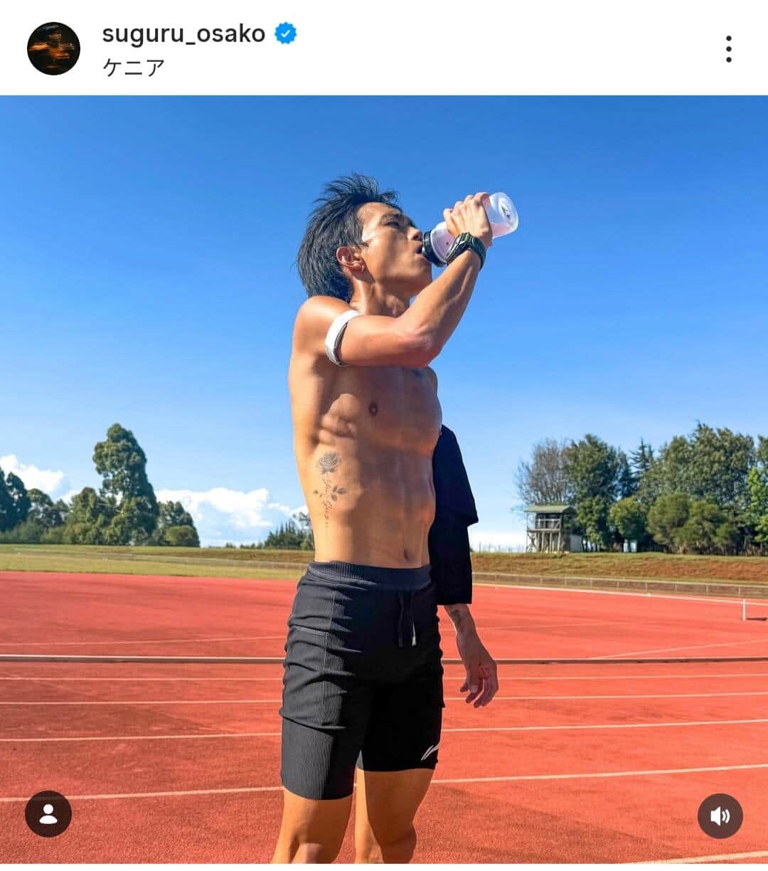 大迫傑選手のインスタグラム（＠suguru_osako）より