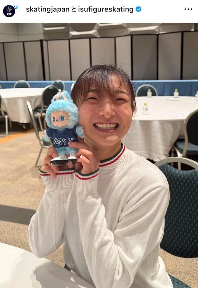 坂本花織選手。日本スケート連盟の公式インスタグラム（skatingjapan）より