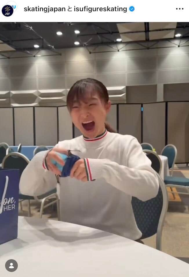 坂本花織選手。日本スケート連盟の公式インスタグラム（skatingjapan）より