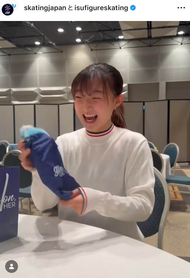 坂本花織選手。日本スケート連盟の公式インスタグラム（skatingjapan）より