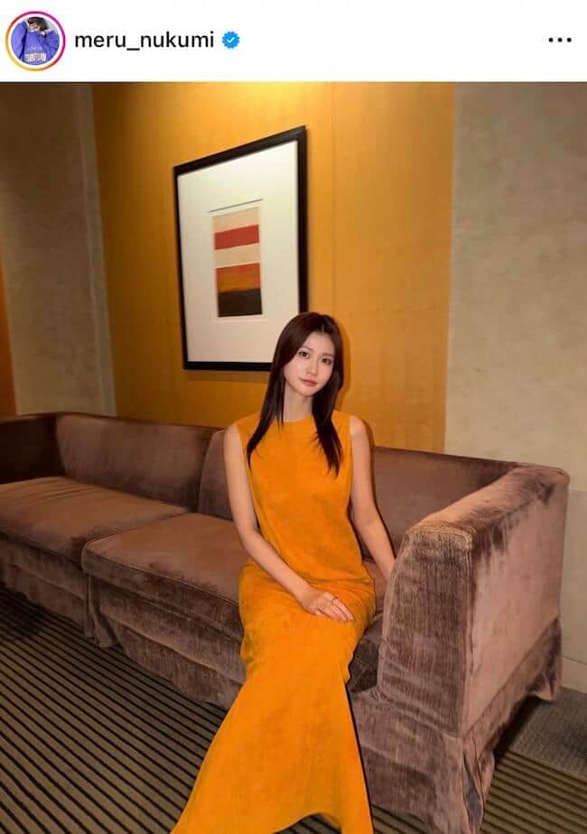 生見愛瑠さんのインスタグラム（＠meru_nukumi）より