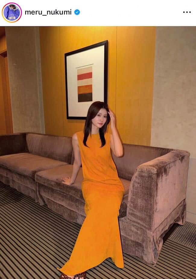 生見愛瑠さんのインスタグラム（＠meru_nukumi）より
