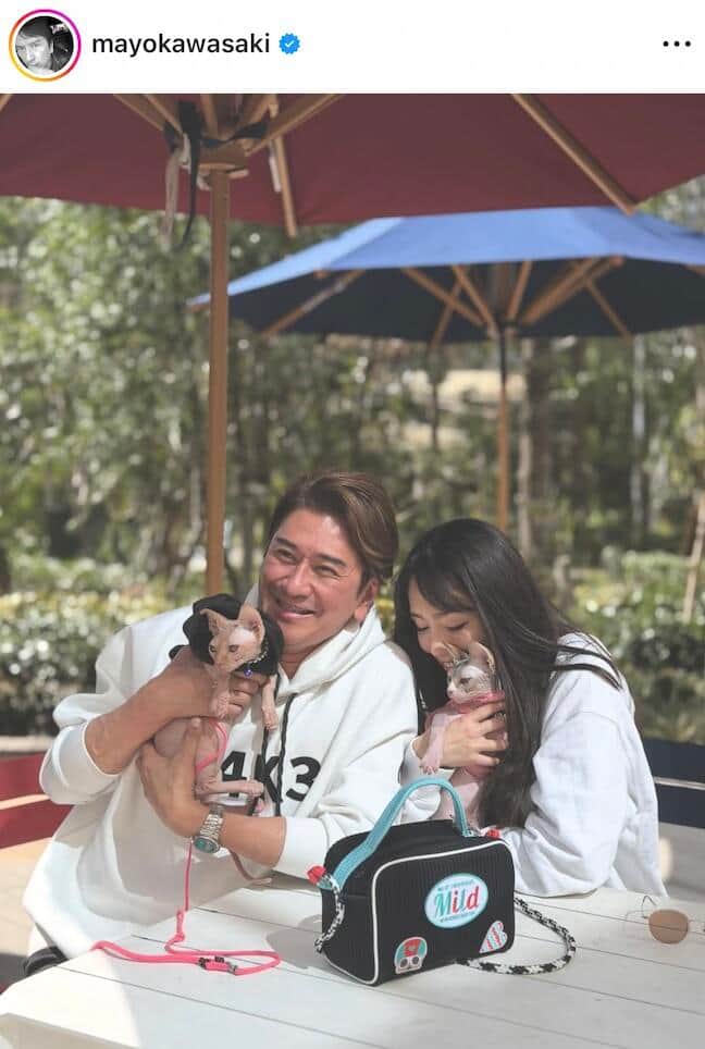 川﨑麻世さんのインスタグラム（＠mayokawasaki）より