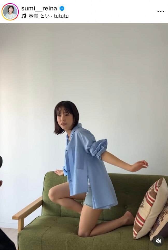 鷲見玲奈さんのインスタグラム（＠sumi__reina）より