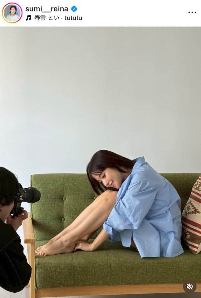 鷲見玲奈さんのインスタグラム（＠sumi__reina）より