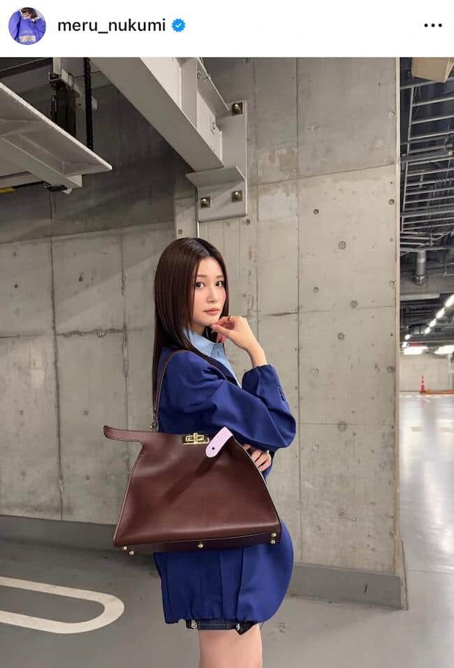 生見愛瑠さんのインスタグラム（＠meru_nukumi）より