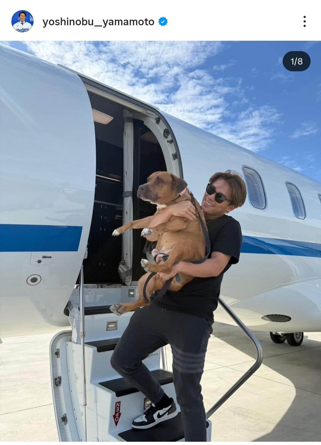 山本由伸投手のインスタグラム（＠yoshinobu__yamamoto）より