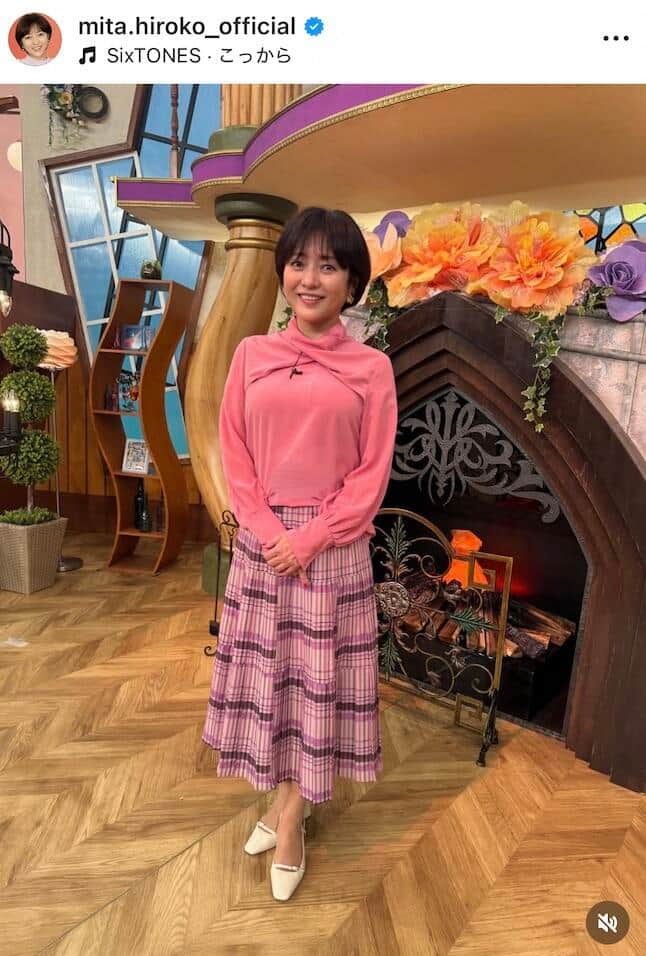 三田寛子さんのインスタグラム（＠mita.hiroko_official）より