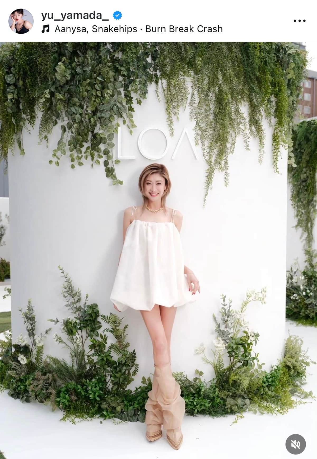 山田優さんのインスタグラム（＠yu_yamada_）より