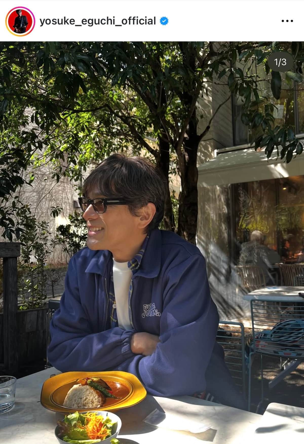 江口洋介さんのインスタグラム（＠yosuke_eguchi_official）より
