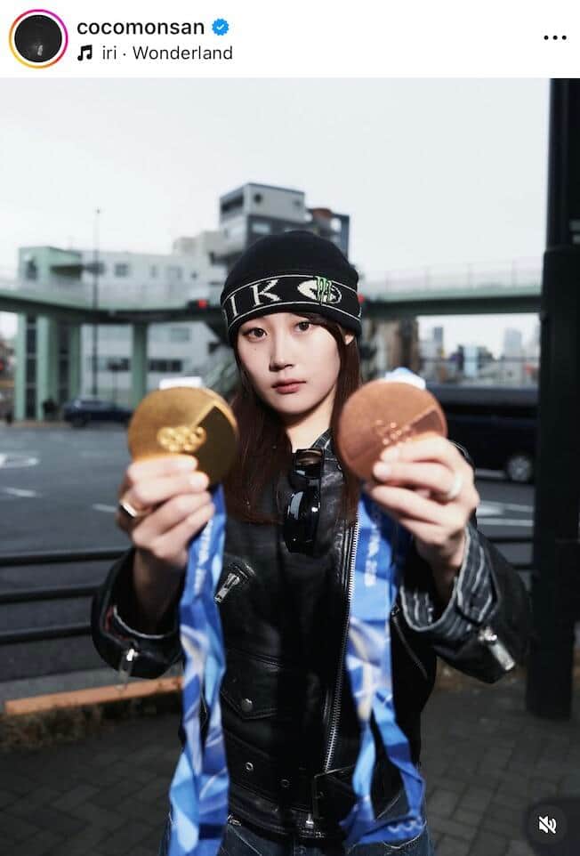 村瀬心椛選手のインスタグラム（＠cocomonsan）より