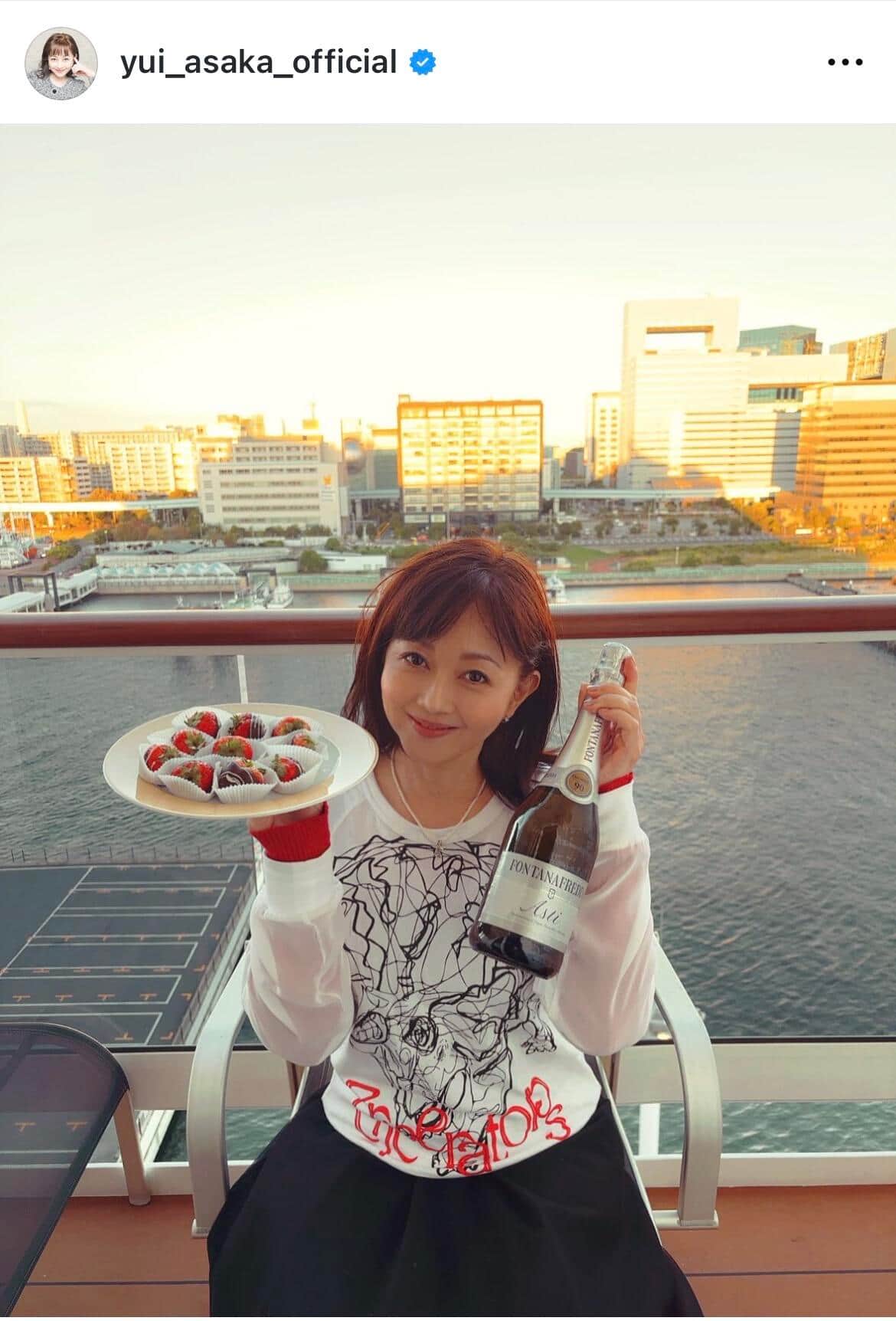 浅香唯さんのインスタグラム（＠yui_asaka_official）より