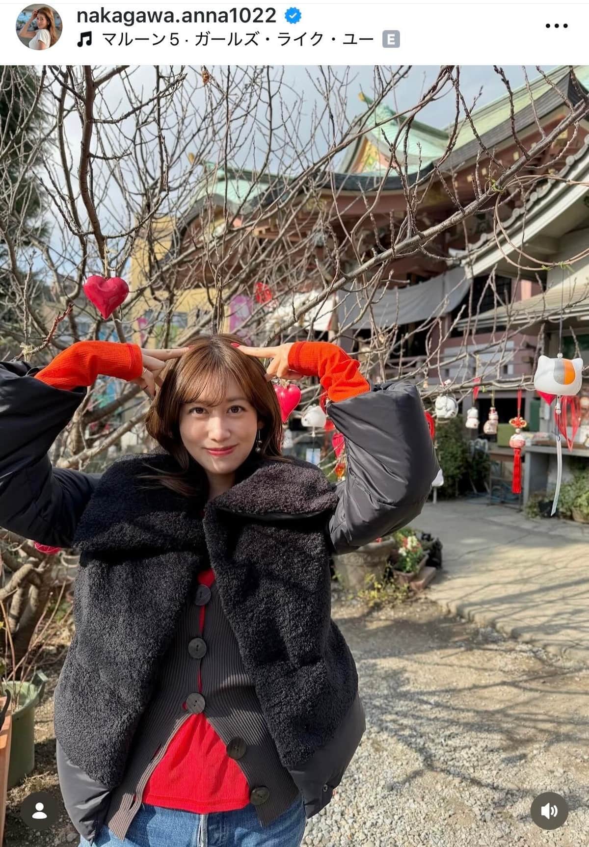 中川安奈さんのインスタグラム（＠nakagawa.anna1022）より