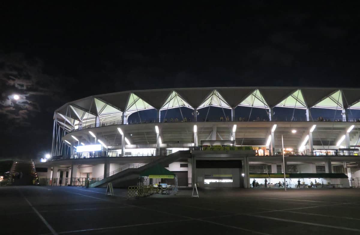 熊谷知事によるとフクダ電子アリーナは「来場時の勝率が高い」そうだ
