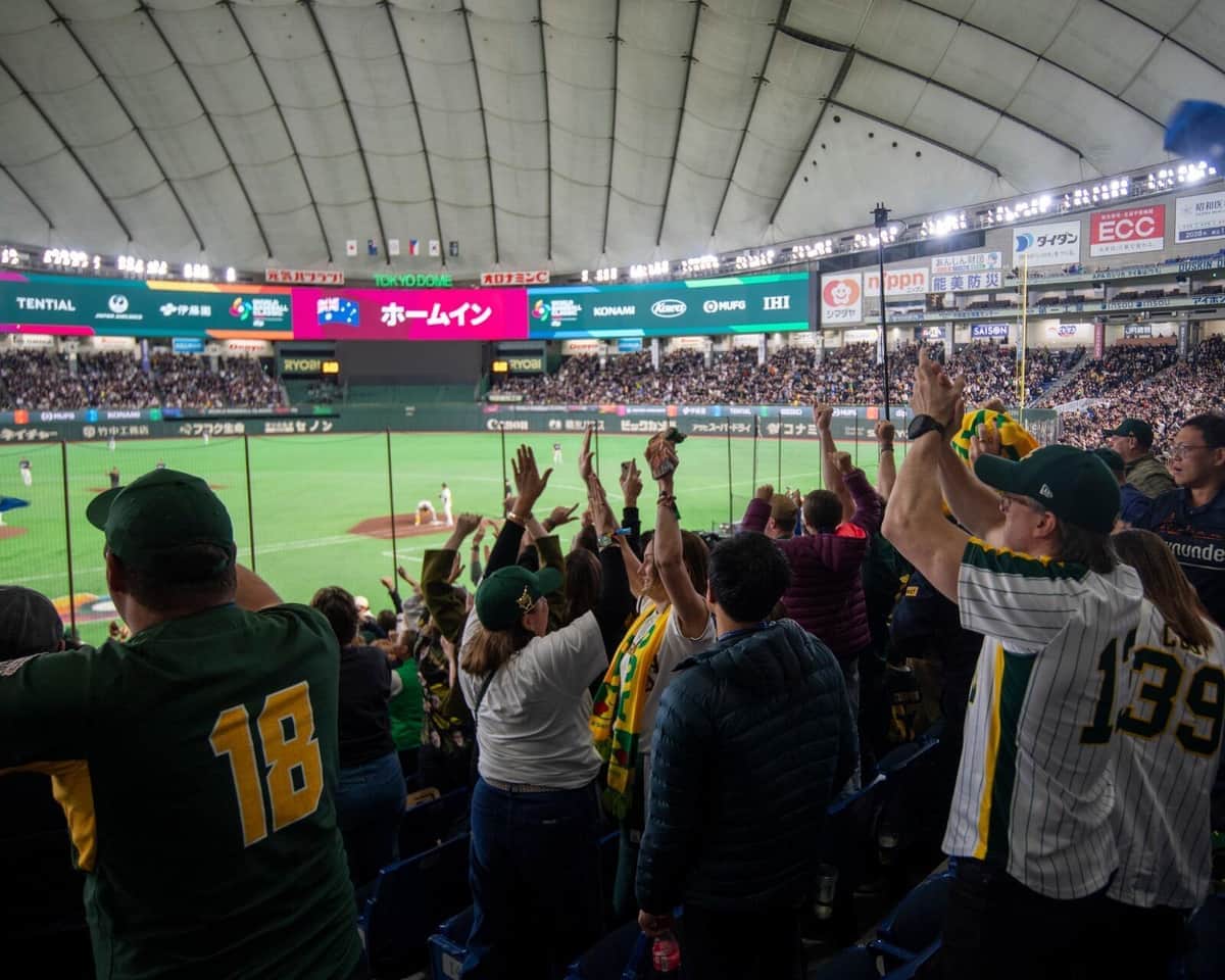 府中でキャンプWBC・豪チームのメッセージに野球ファン感動　「素晴らしい試合でした」