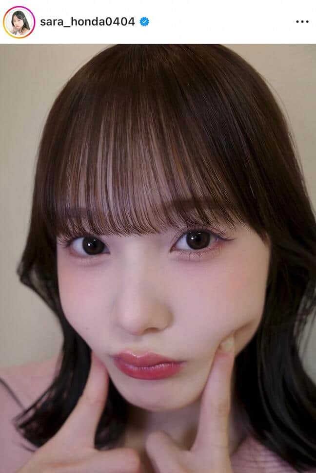 本田紗来さんのインスタグラム（＠sara_honda0404）より